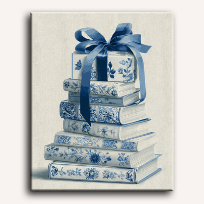 Malen nach Zahlen - Delfter blaue Bibliothek