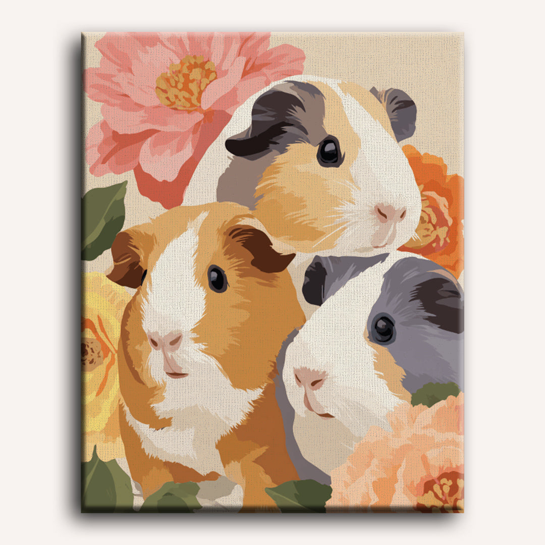 Malen nach Zahlen - Flauschiges Trio