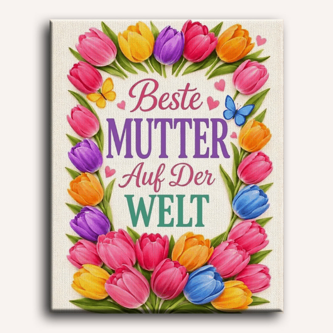 Malen nach Zahlen - Für die beste Mama