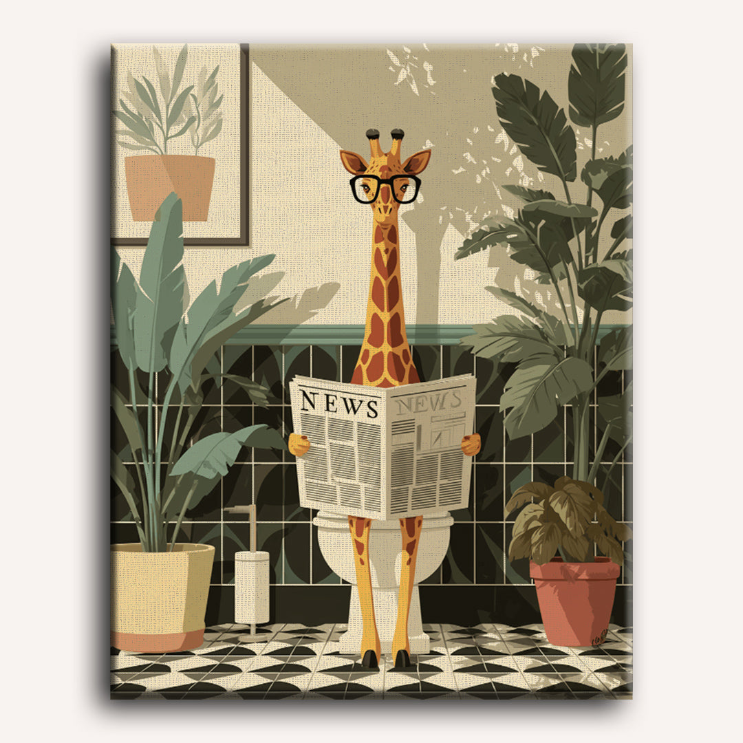 Malen nach Zahlen - Giraffen Nachrichten