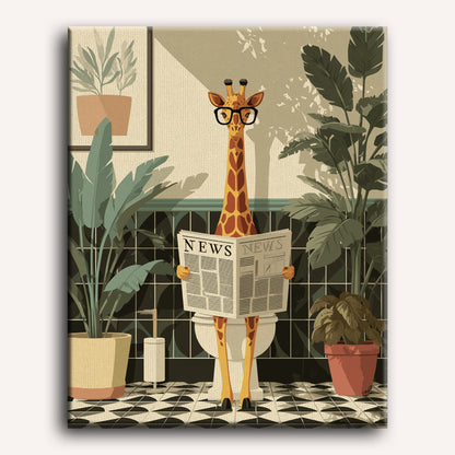 Malen nach Zahlen - Giraffen Nachrichten