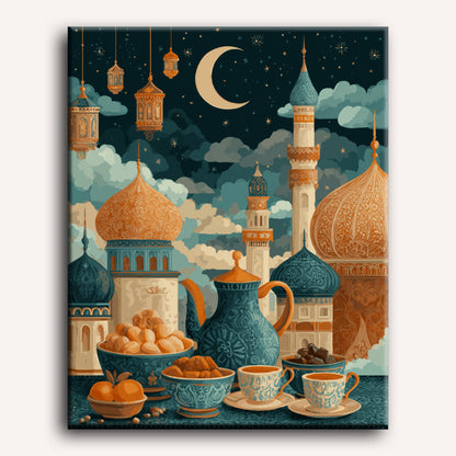 Malen nach Zahlen - Iftar-Zeit