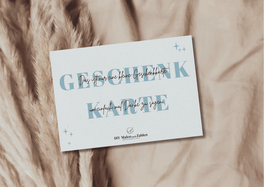 Malen nach Zahlen - Gutschein - Geschenkgutschein