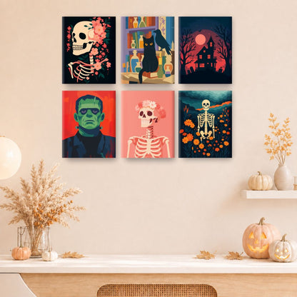 12 Mini Paintings | Gruseliges Halloween Bundle