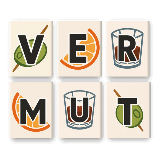 6 Mini-Gemälde | Vermut Set - Malen nach Zahlen