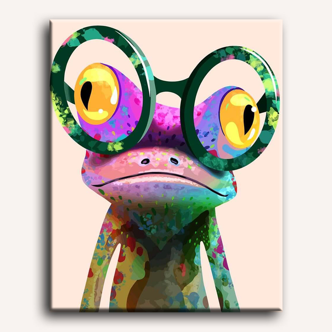 Malen nach Zahlen - Fröhlicher Frosch