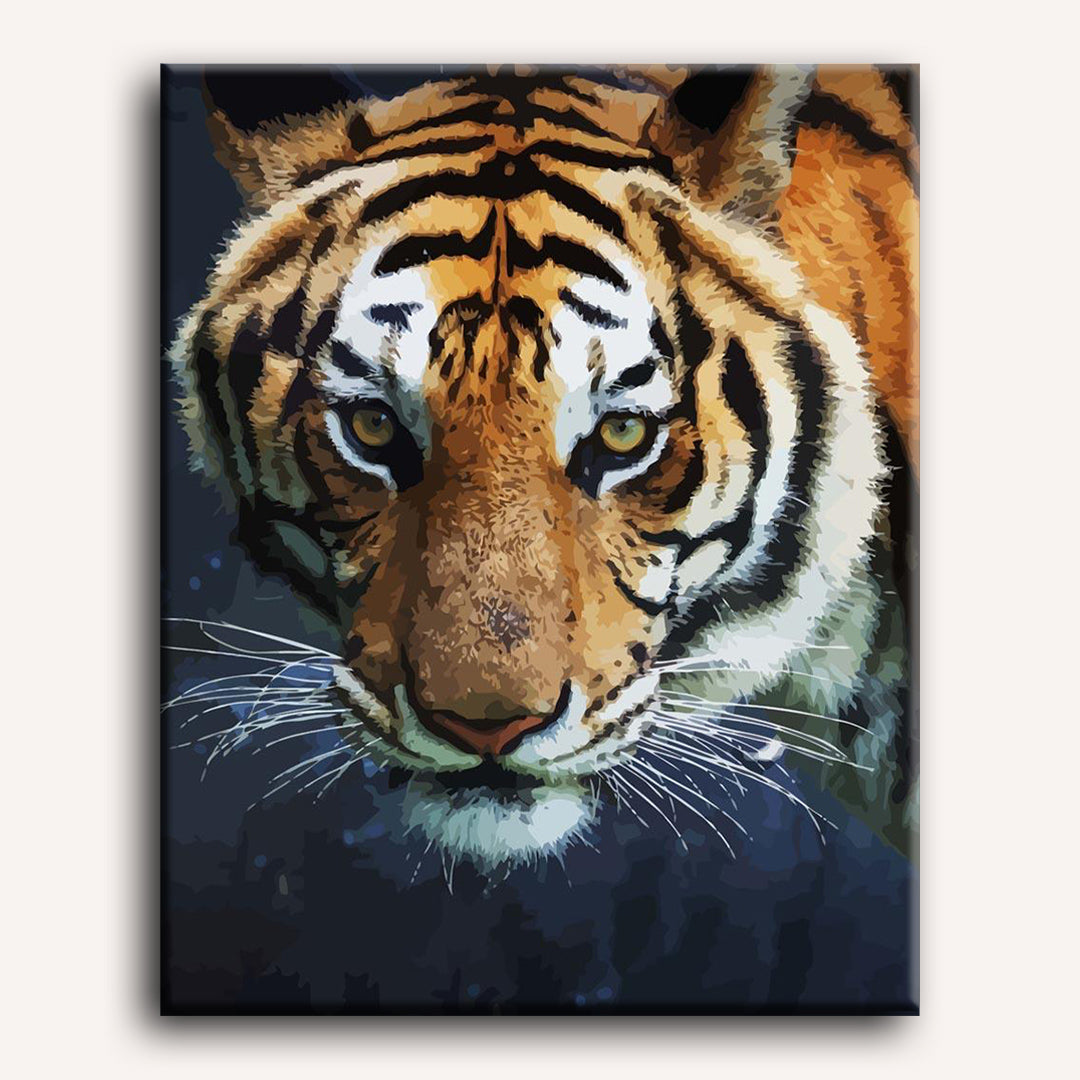 Malen nach Zahlen - Gefährlicher Tiger