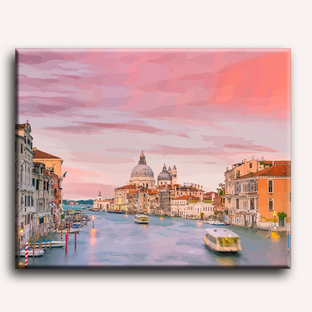 Malen nach Zahlen - Grand Canal in Venedig - Italien