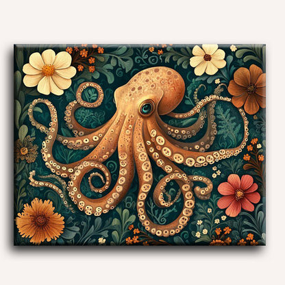 Malen nach Zahlen - Oktopus