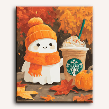 Malen nach Zahlen - Pumpkin Spice-Geist