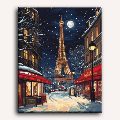 Malen nach Zahlen - Weihnachten in Paris