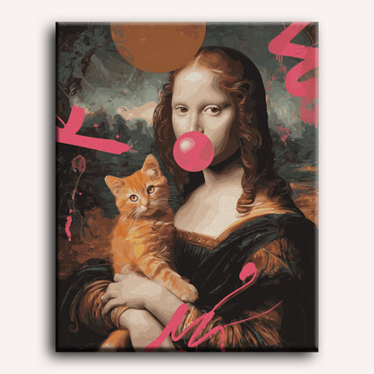 Malen nach Zahlen - Mona und die Katze