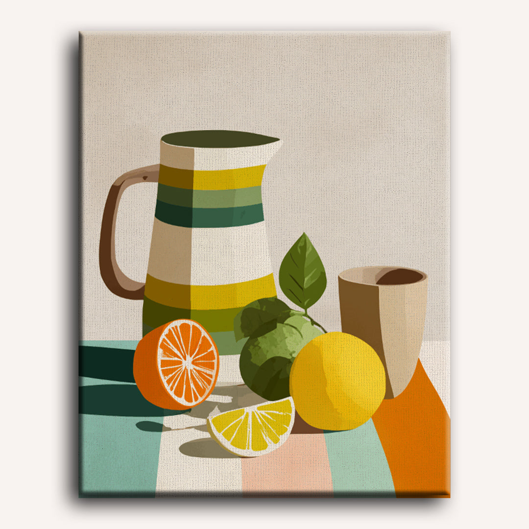 Malen nach Zahlen - Orange Crush Interieur