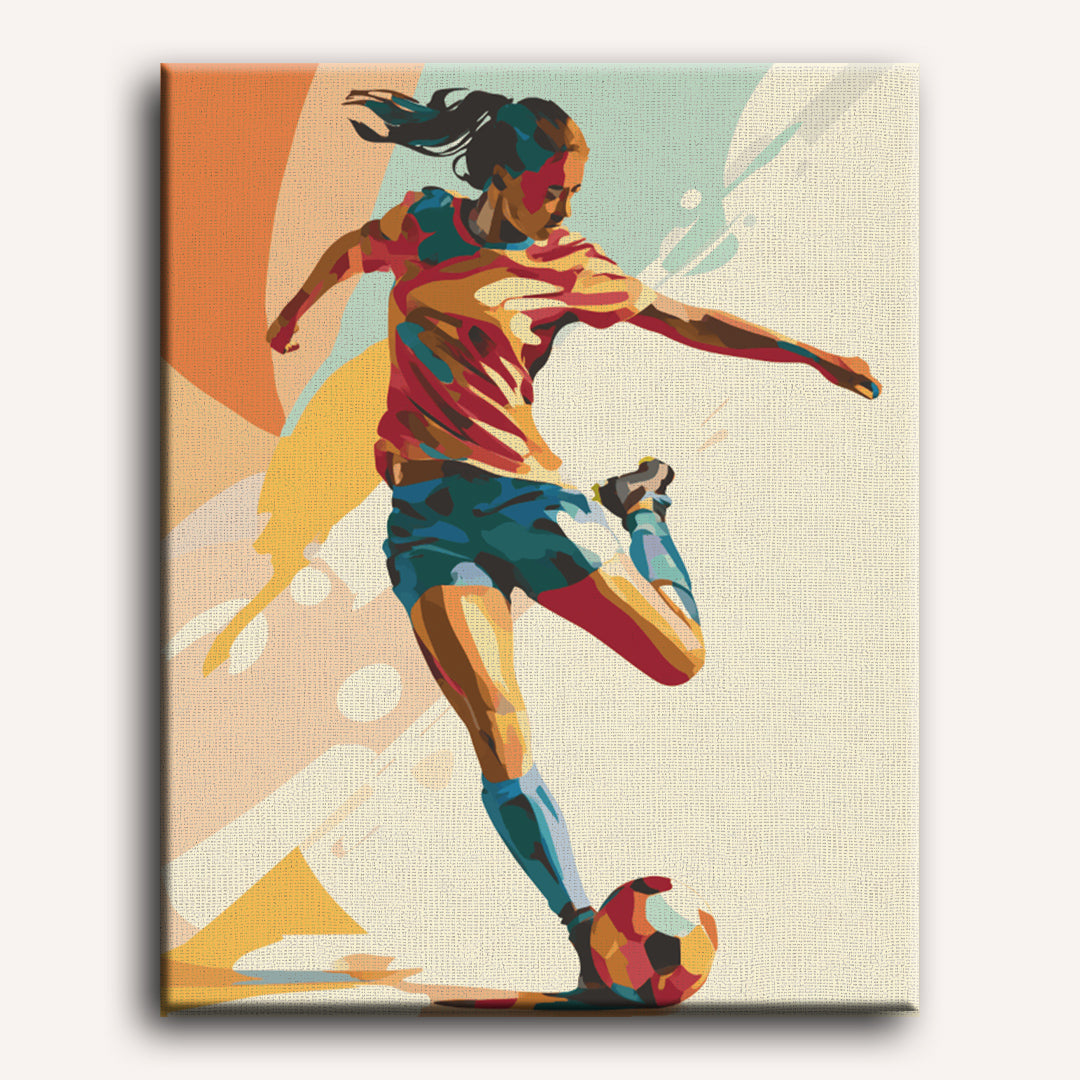 Malen nach Zahlen - Fußballenergie