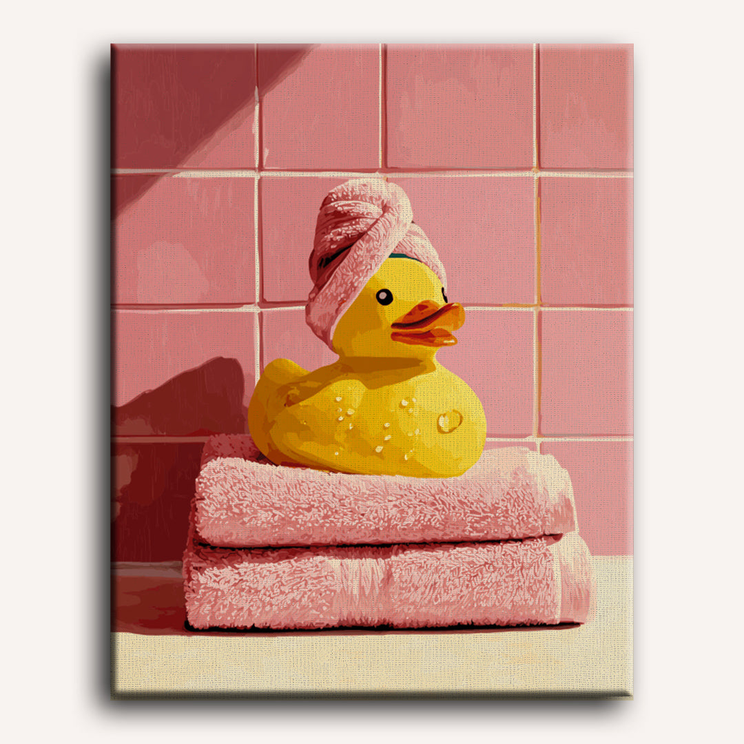 Malen nach Zahlen - Spa-Ente