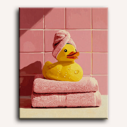 Malen nach Zahlen - Spa-Ente
