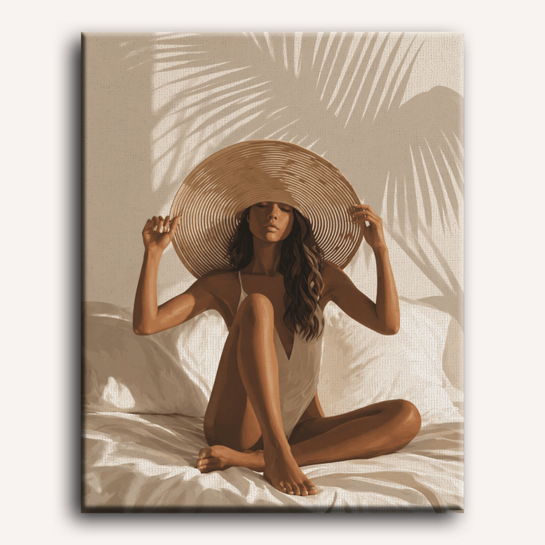 Malen nach Zahlen - Sonnige Muse