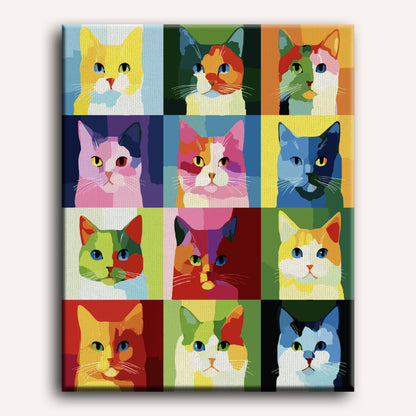 Malen nach Zahlen - Die Katzenkollektion
