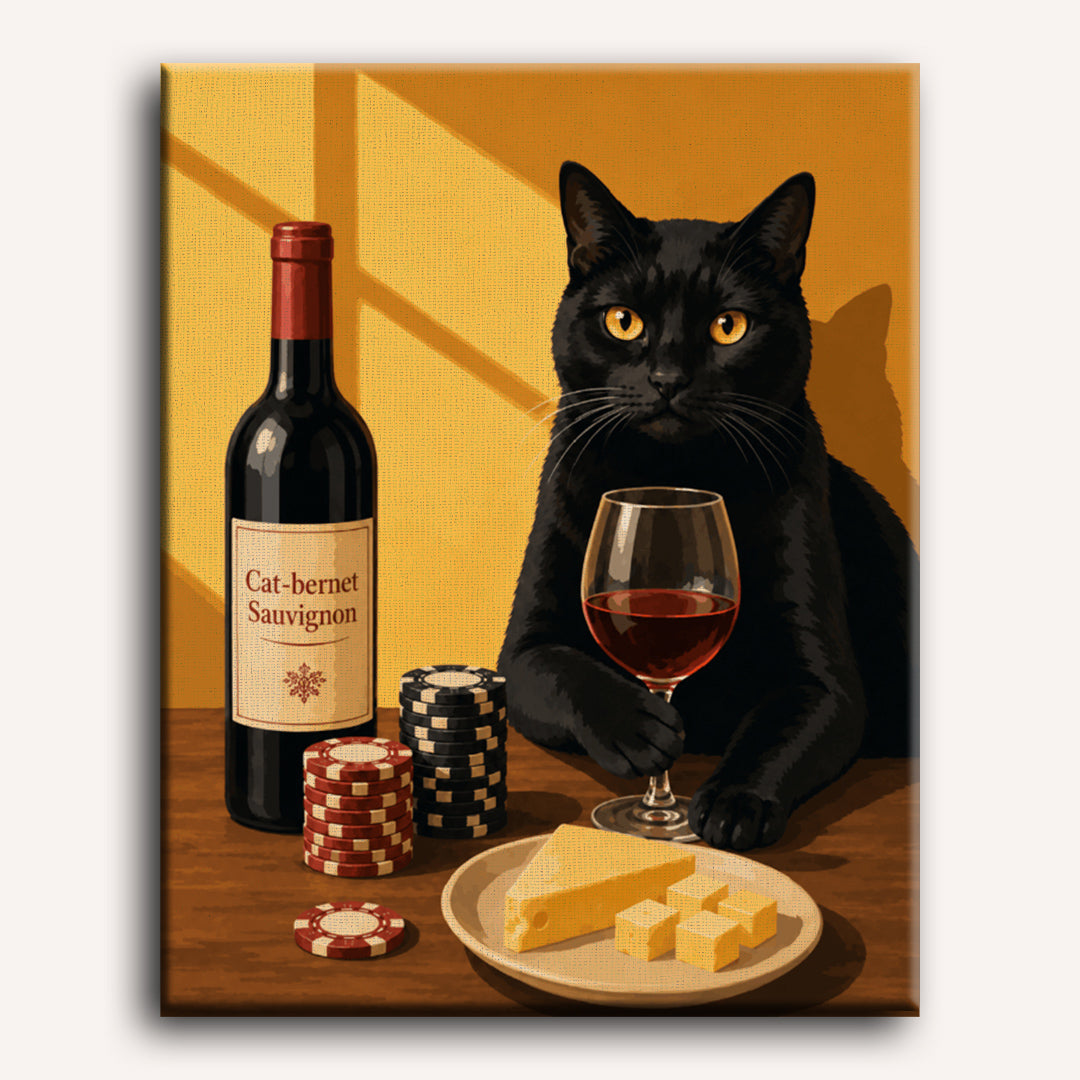 Malen nach Zahlen - Die Spielerkatze