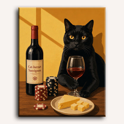 Malen nach Zahlen - Die Spielerkatze