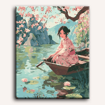 Malen nach Zahlen - Unter der Sakura