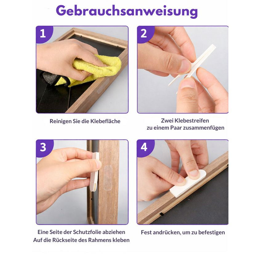 Selbstklebende Aufhängestreifen | Malen nach Zahlen