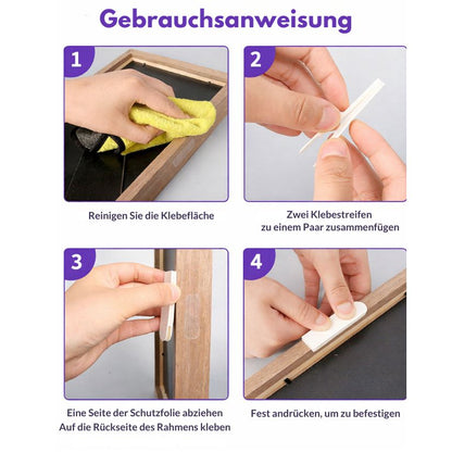 Selbstklebende Aufhängestreifen | Malen nach Zahlen
