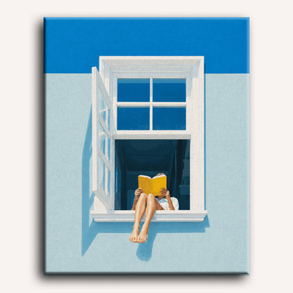 Malen nach Zahlen - Fensterlektüre