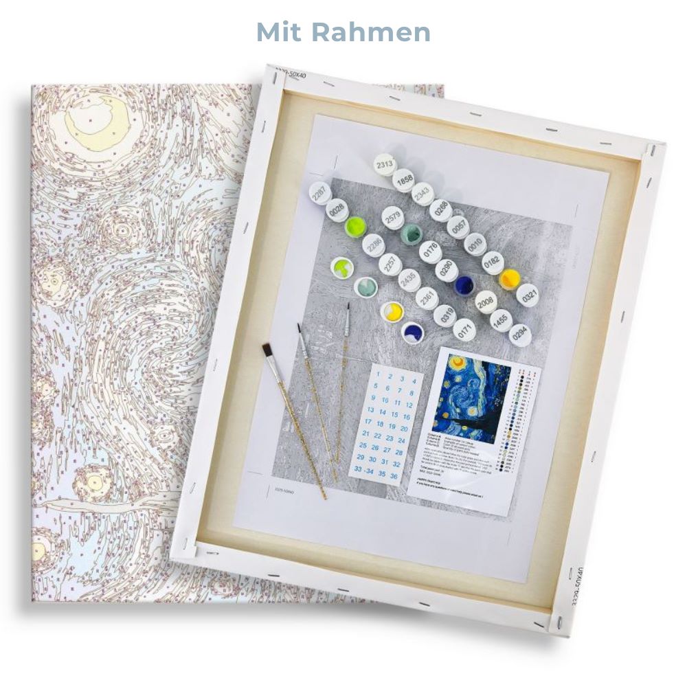 Malen nach Zahlen - Zartrosa Schnurrhaare