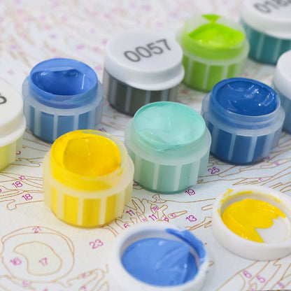 Malen nach Zahlen - Canyon-Fluss