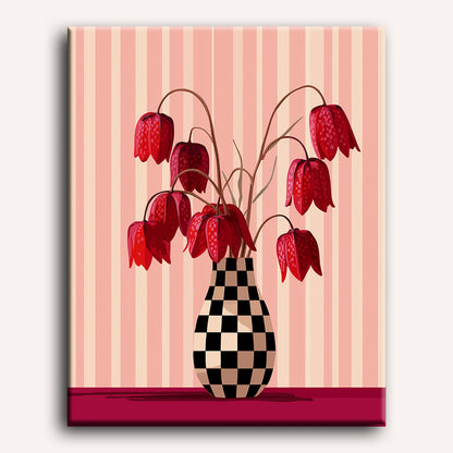 Malen nach Zahlen - Minimalistische Blumen