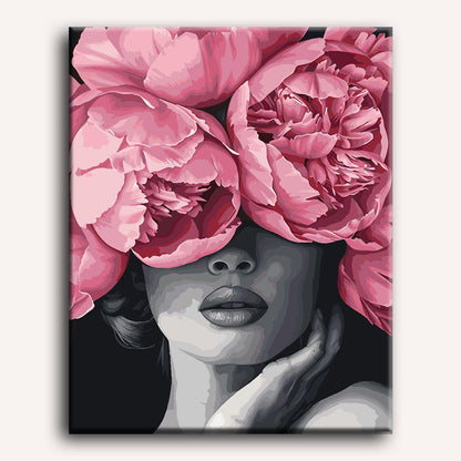 Malen nach Zahlen - Noir Woman - Premium Painting