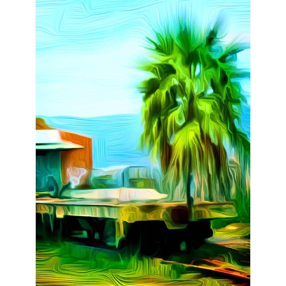 Malen nach Zahlen - Malen nach Zahlen - Güterbahnhof in Afrika - Artist's Edition - by zamart