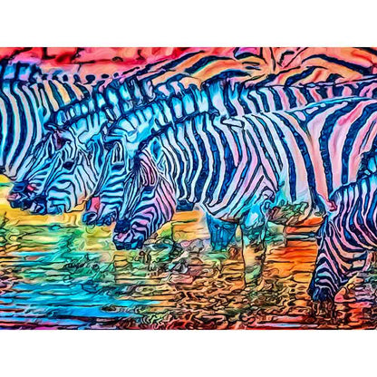Malen nach Zahlen - Malen nach Zahlen - Zebras (Südafrika) - Artist's Edition - by zamart