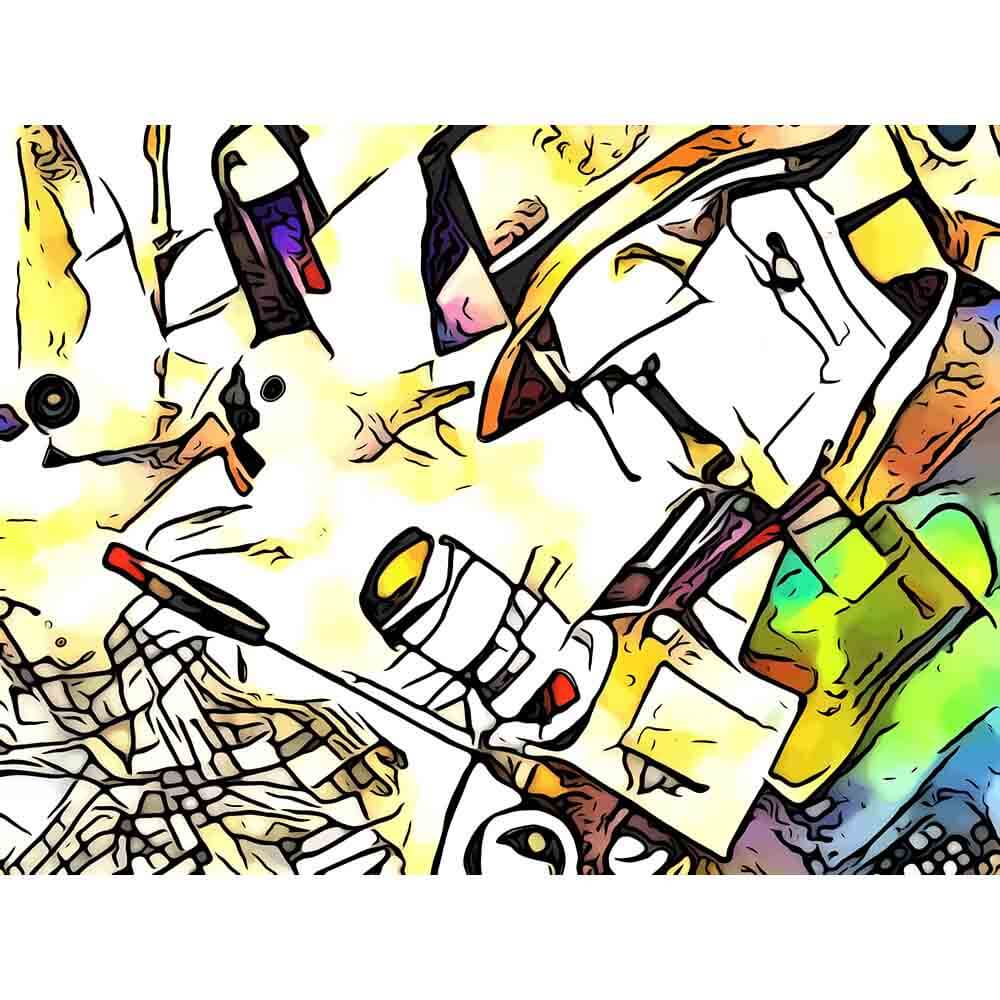 Malen nach Zahlen - Malen nach Zahlen - Auf Motivsuche 1 - Artist's Kandinsky Edition - by zamart