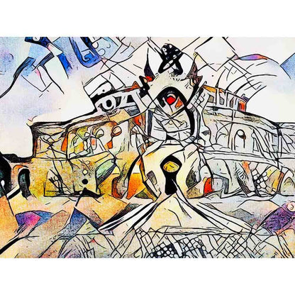 Malen nach Zahlen - Malen nach Zahlen - Kandinsky trifft Dresden 3 - Artist's Kandinsky Edition - by zamart
