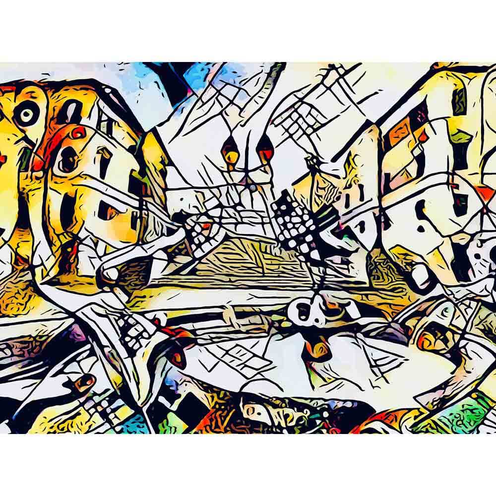Malen nach Zahlen - Malen nach Zahlen - Kandinsky trifft Rom 2 - Artist's Kandinsky Edition - by zamart
