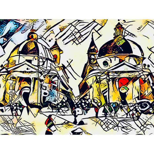 Malen nach Zahlen - Malen nach Zahlen - Kandinsky trifft Rom 3 - Artist's Kandinsky Edition - by zamart