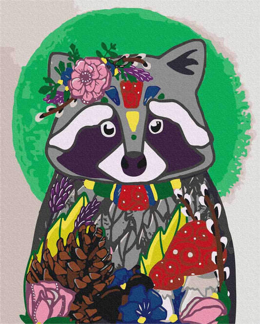 Malen nach Zahlen - Malen nach Zahlen - Waschbär - Artist's Edition - by Anneke Schipper