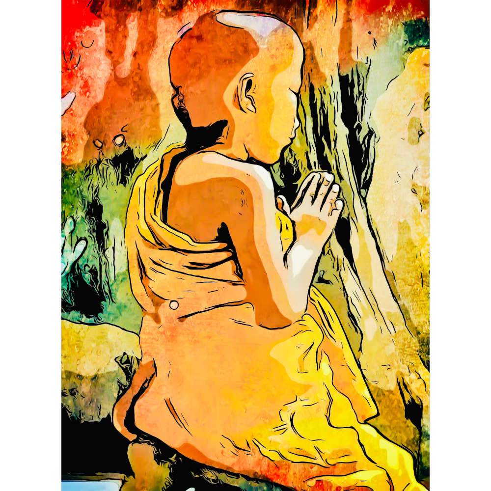 Malen nach Zahlen - Malen nach Zahlen - Namaste Motiv 12 - Artist's Edition - by zamart