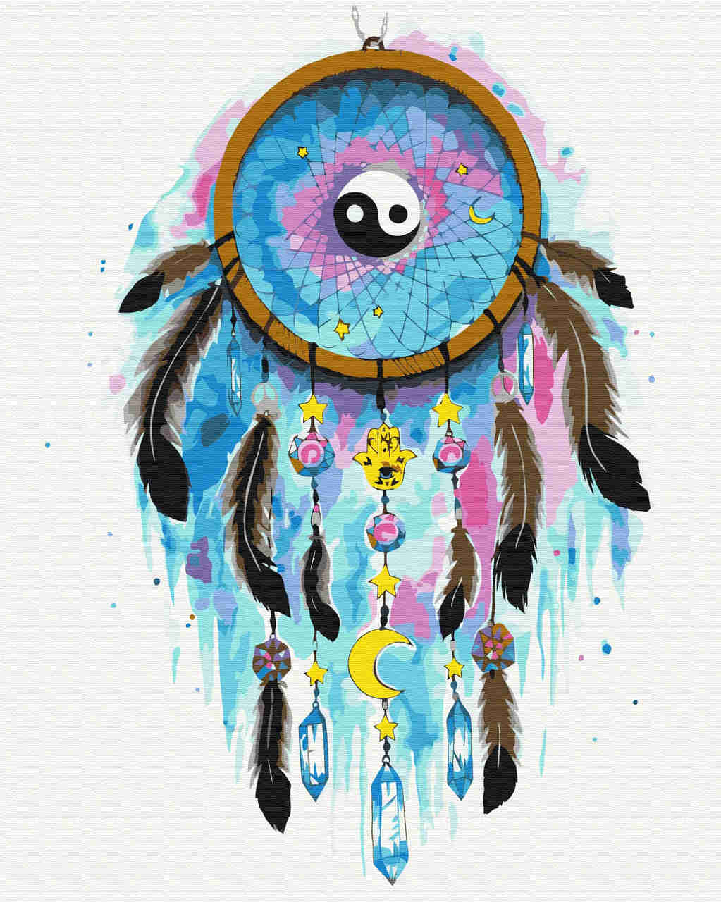 Malen nach Zahlen - Malen nach Zahlen - Yin Yang - by Pixie Cold