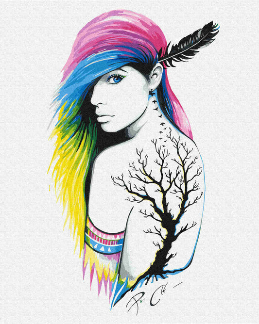 Malen nach Zahlen - Malen nach Zahlen - stadtindianer - by Pixie Cold