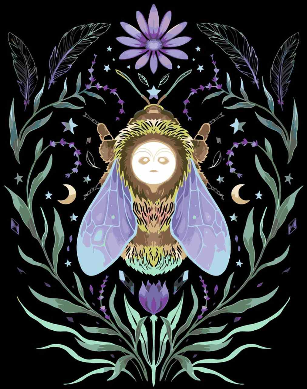 Malen nach Zahlen - Malen nach Zahlen - spirituelle Hummel - by Pixie Cold
