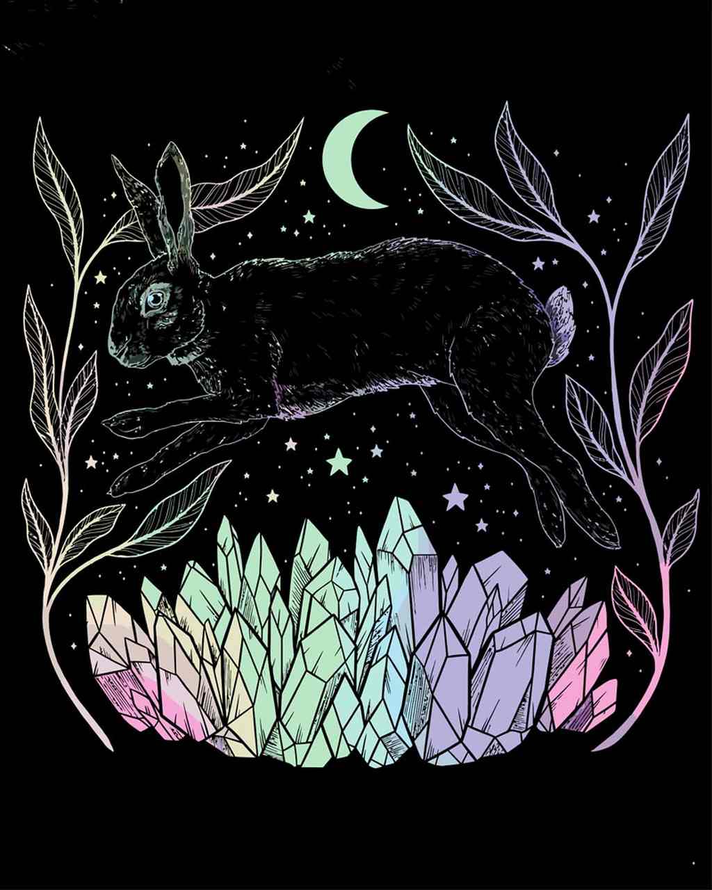 Malen nach Zahlen - Malen nach Zahlen - Sternbild Hase - by Pixie Cold