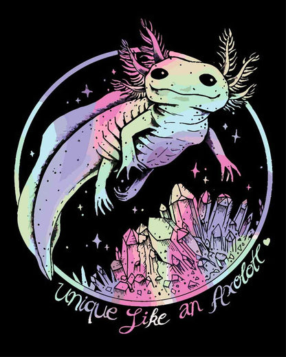 Malen nach Zahlen - Malen nach Zahlen - unique Like an Axolotl - by Pixie Cold