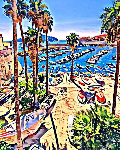 Malen nach Zahlen - Malen nach Zahlen - Dubrovnik, Kroatien - by zamart