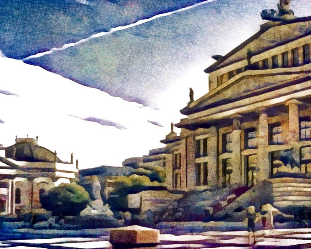 Malen nach Zahlen - Malen nach Zahlen - Gendarmenmarkt Berlin #1 - by zamart