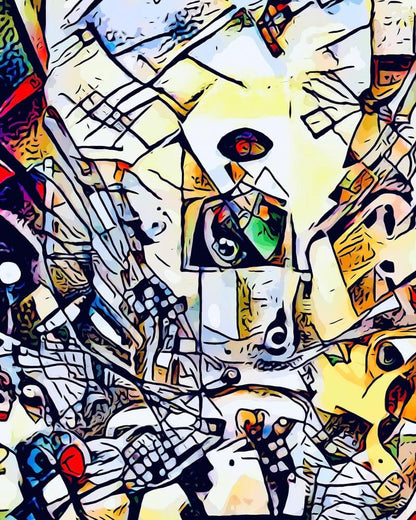 Malen nach Zahlen - Malen nach Zahlen - Kandinsky trifft berlin #4 - by zamart