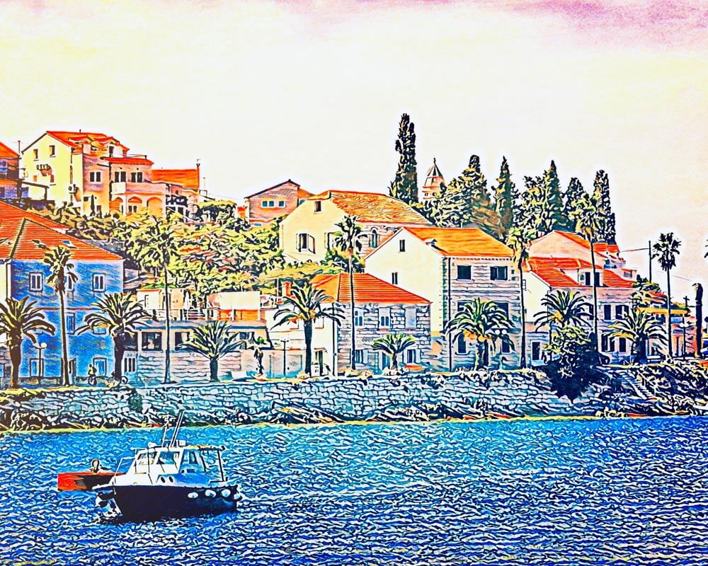 Malen nach Zahlen - Malen nach Zahlen - Unterwegs in Kroatien - by zamart