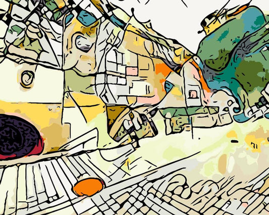 Malen nach Zahlen - Malen nach Zahlen - Kandinsky trifft Erdurt - by zamart